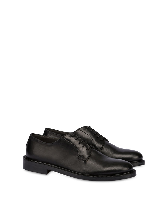 Pollini Derby In Vitello Abrasivato 1920 Nero Pezzi Unici