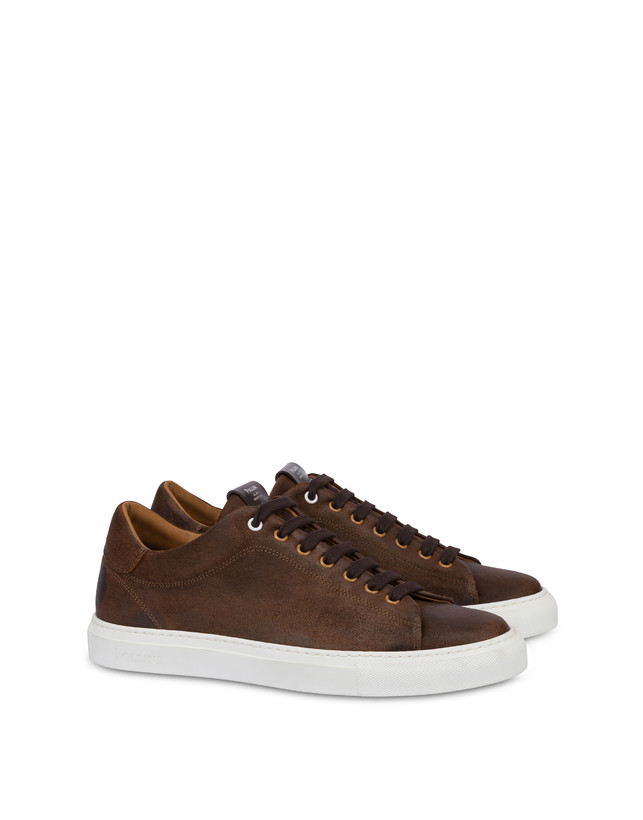 Pollini Sneakers In Crosta Tennis Club T.moro Qualità Garantita