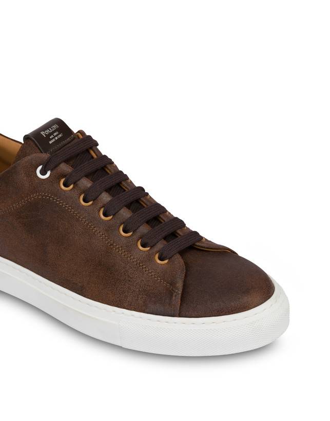 Pollini Sneakers In Crosta Tennis Club T.moro Qualità Garantita