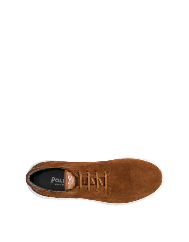 Pollini Desert Boot In Crosta Norfolk Cuoio Negozi Online