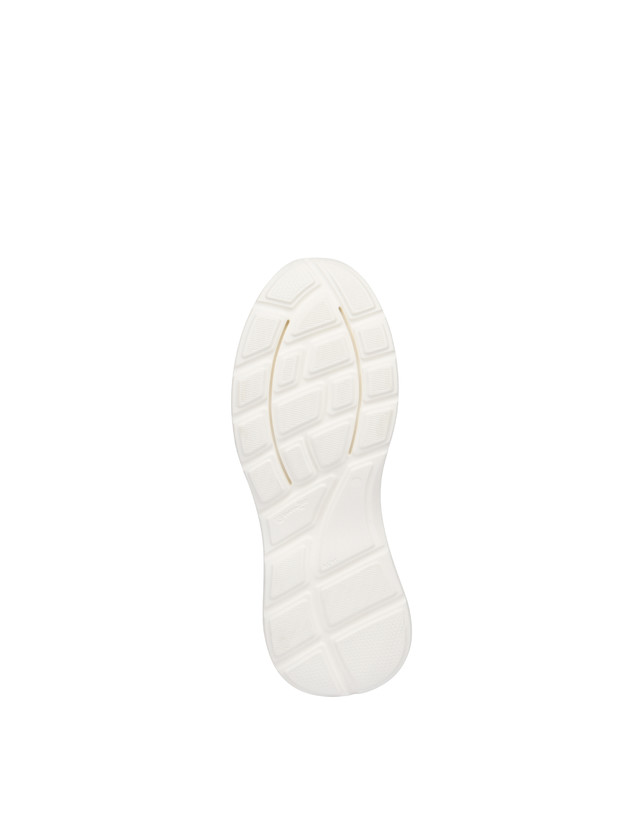 Pollini Sneakers In Vitello, Nabuk E Crosta Roomy Avorio/perla/bianco/bianco/avorio Acquista Ora