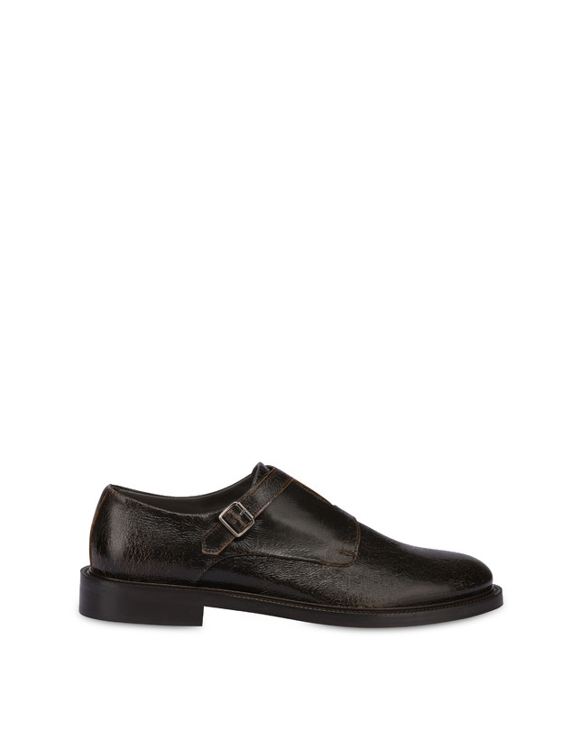 Pollini Monk Strap In Capra 1920 T.moro