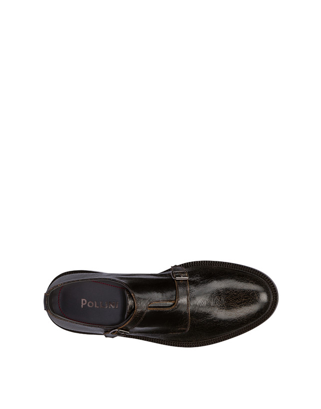 Pollini Monk Strap In Capra 1920 T.moro Fino Al -60%