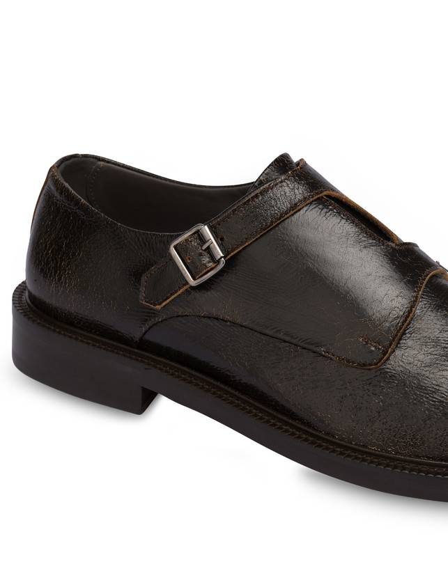 Pollini Monk Strap In Capra 1920 T.moro Fino Al -60%