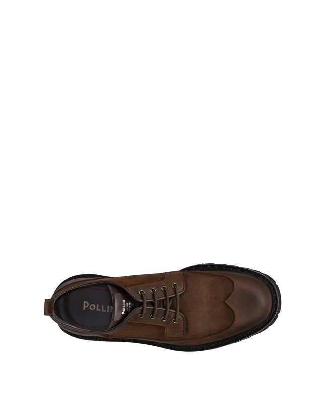 Pollini Derby In Crosta E Vitello Budapest T.moro/cuoio Convenienza