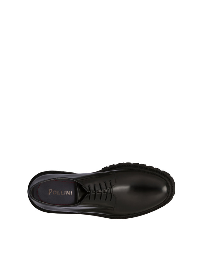 Pollini Derby In Vitello Abrasivato Royal Nero Novità