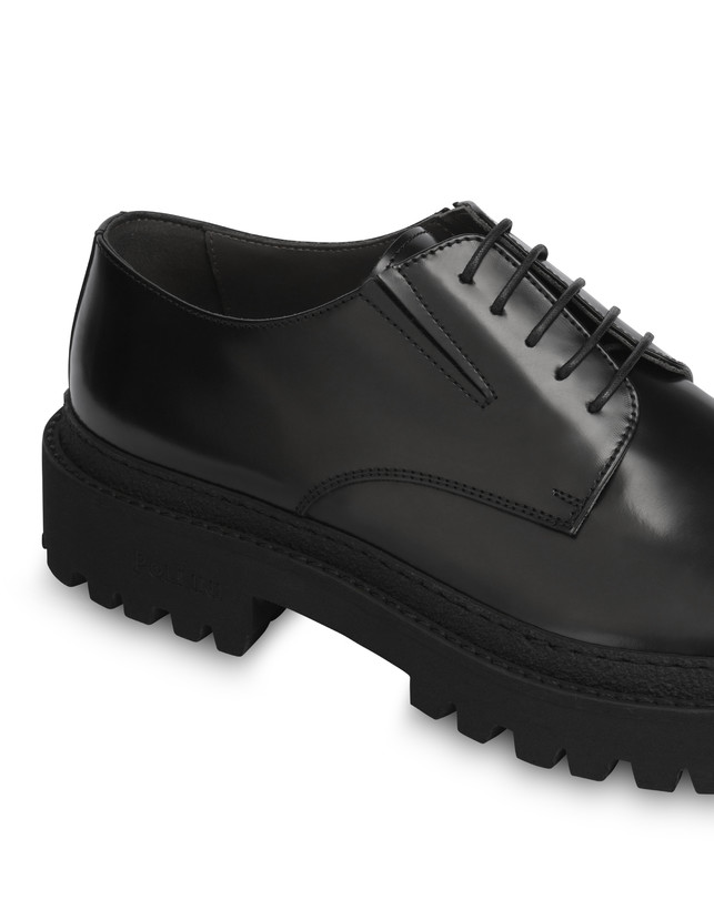 Pollini Derby In Vitello Abrasivato Royal Nero Novità