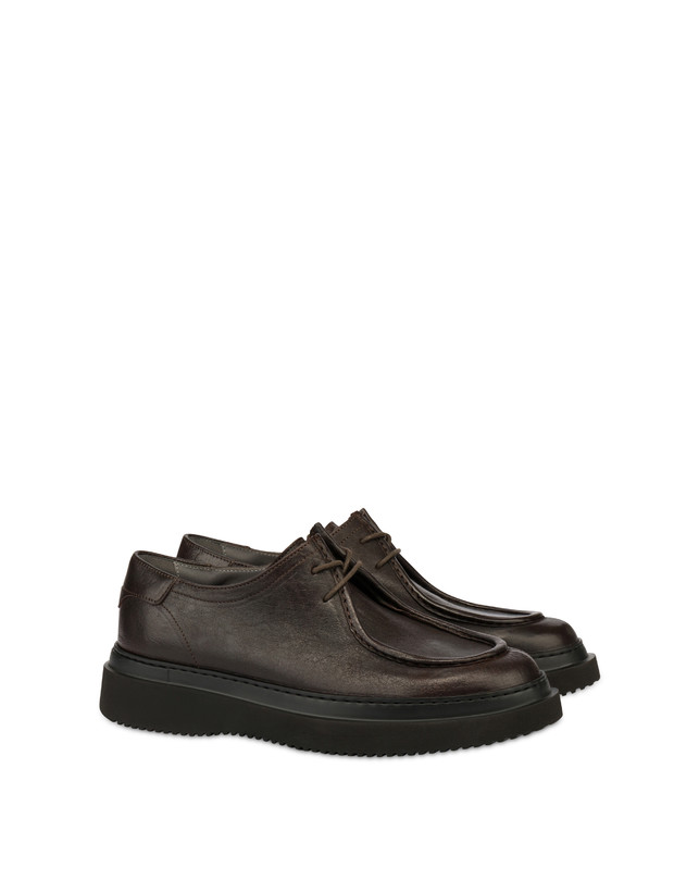 Pollini Derby In Crosta Ingrassata Convy T.moro Sconto