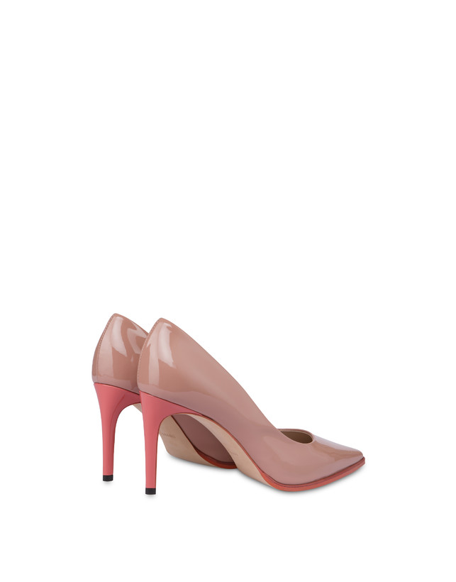 Pollini Décolleté In Vernice Attitude Nude/cannella In Vendita