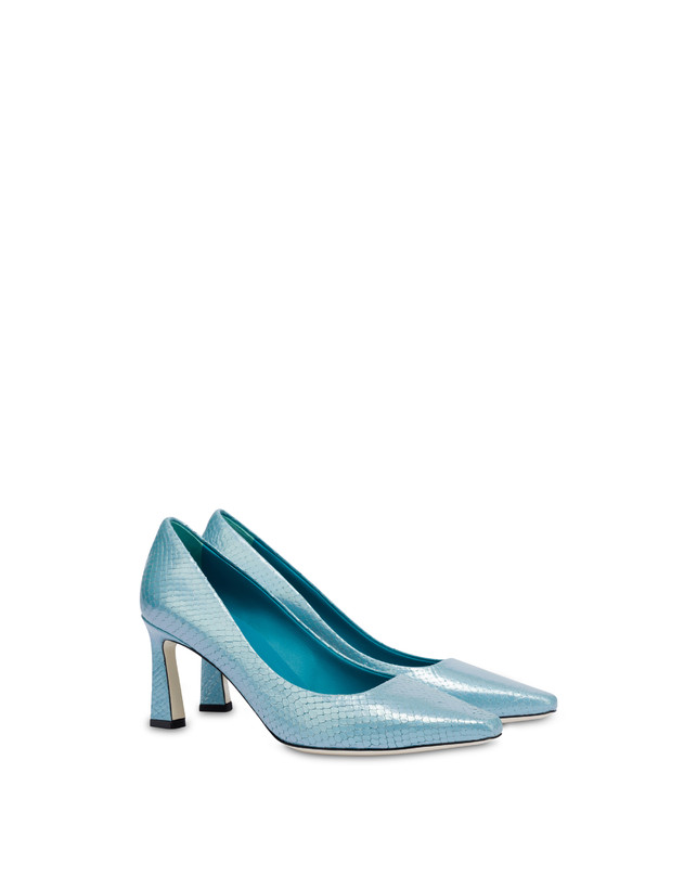 Pollini Décolleté Con Stampa Pitone Iridescente Cote D'azur Pool Offerte