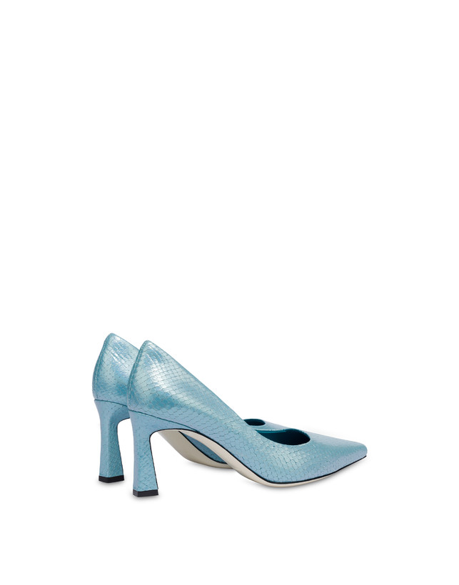 Pollini Décolleté Con Stampa Pitone Iridescente Cote D'azur Pool Offerte
