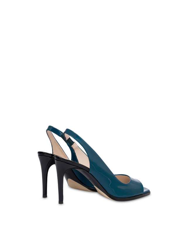 Pollini Slingback In Vernice Attitude Pavone/nero Hotsell
