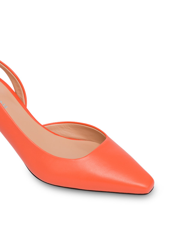 Pollini Slingback In Nappa Cote D'azur Coral Vendite Flash