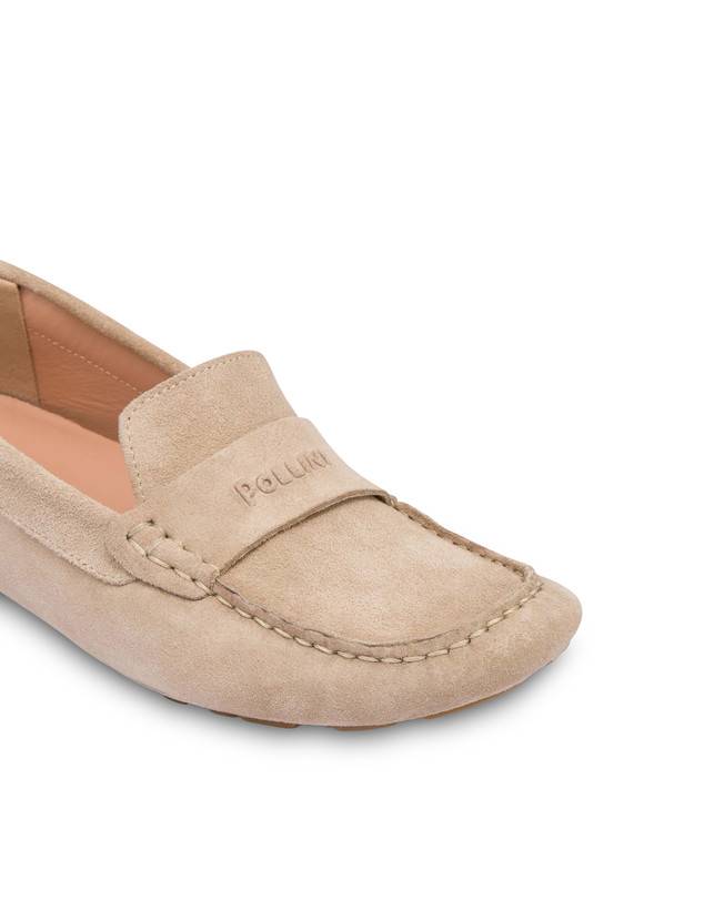 Pollini Mocassini Driver In Crosta Eazy Sabbia Promozione