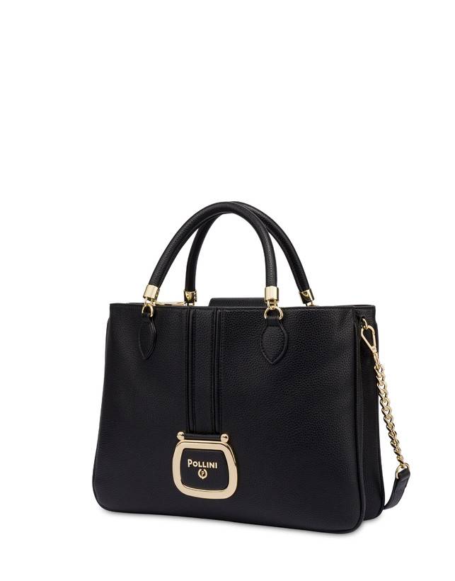 Pollini Borsa Doppio Manico Oasis Nero Qualità Garantita