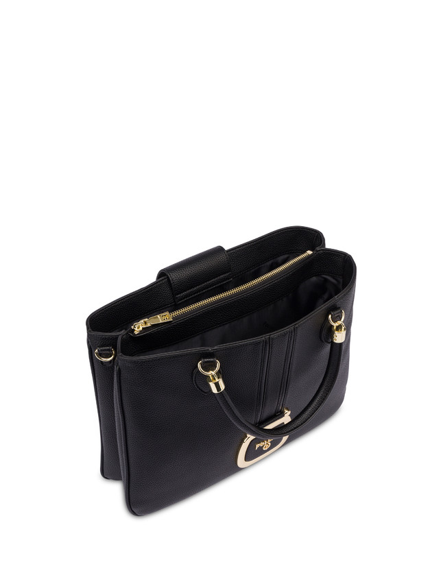 Pollini Borsa Doppio Manico Oasis Nero Qualità Garantita