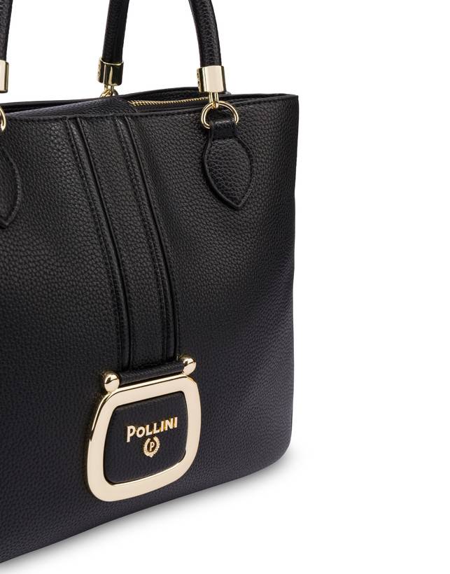 Pollini Borsa Doppio Manico Oasis Nero Qualità Garantita