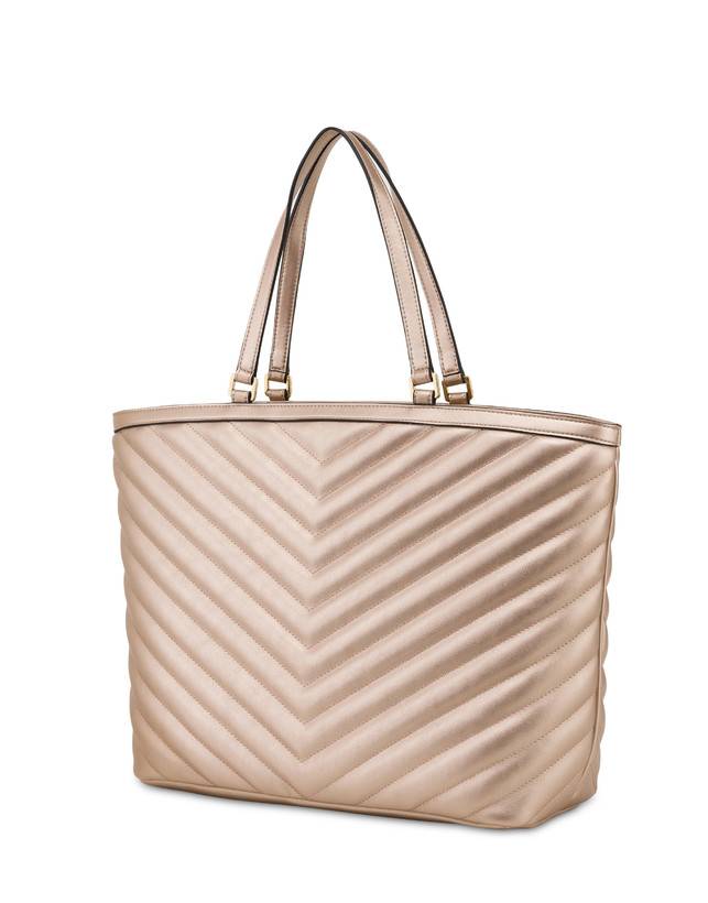 Pollini Tote Bag Matelassé Sunbeam Rose Gold Sconto