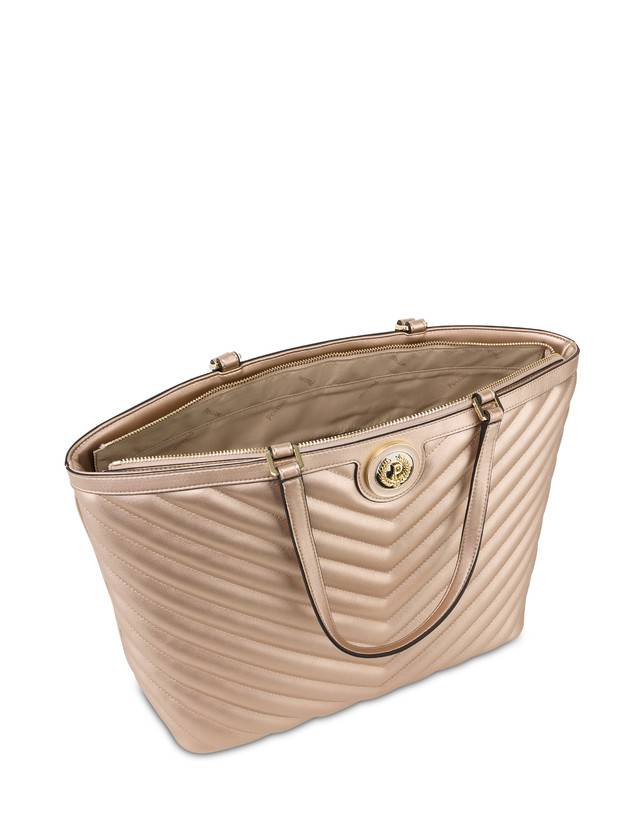 Pollini Tote Bag Matelassé Sunbeam Rose Gold Sconto