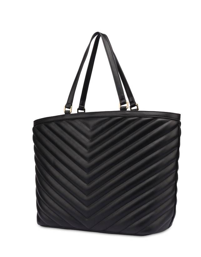 Pollini Tote Bag Matelassé Sunbeam Nero Offerta