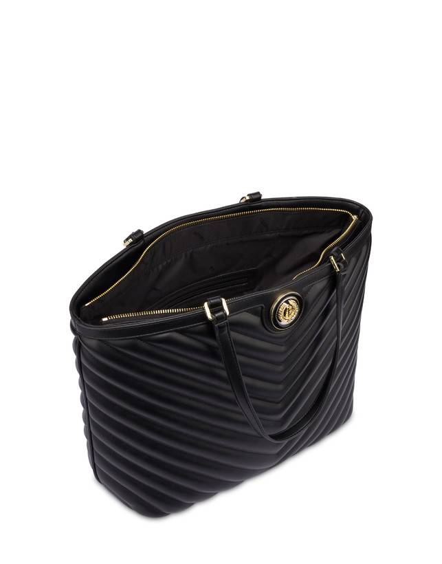 Pollini Tote Bag Matelassé Sunbeam Nero Offerta