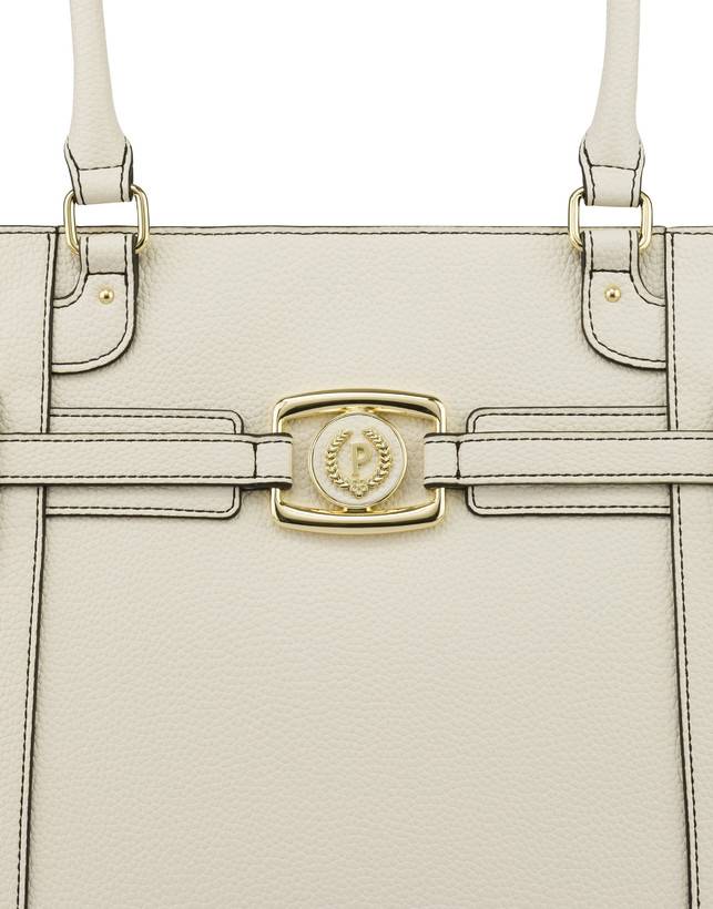Pollini Tote Bag Incontri Avorio Offerte