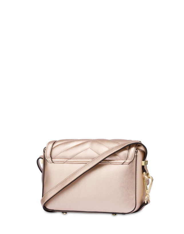 Pollini Borsa A Tracolla Matelassé Sunbeam Rose Gold Vendita Calda