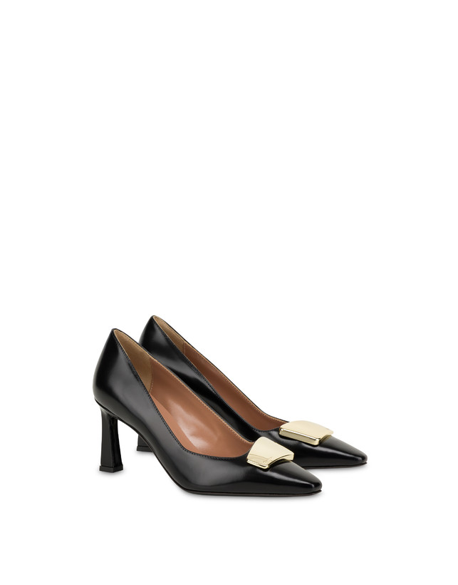 Pollini Décolleté In Vitello Abrasivato Bullion Nero Prezzo di fabbrica