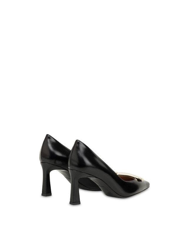 Pollini Décolleté In Vitello Abrasivato Bullion Nero Prezzo di fabbrica