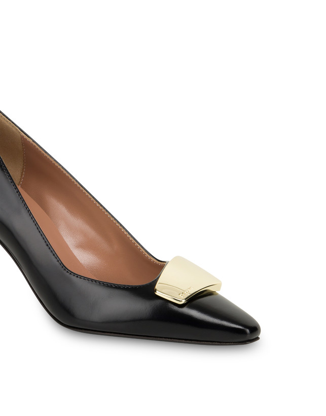 Pollini Décolleté In Vitello Abrasivato Bullion Nero Prezzo di fabbrica