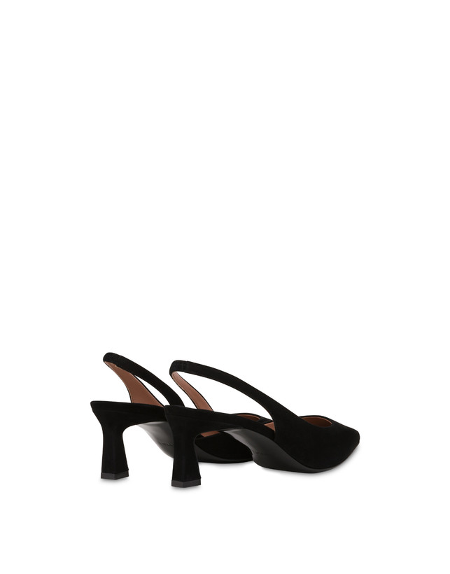 Pollini Slingback In Camoscio Sissi Nero Qualità