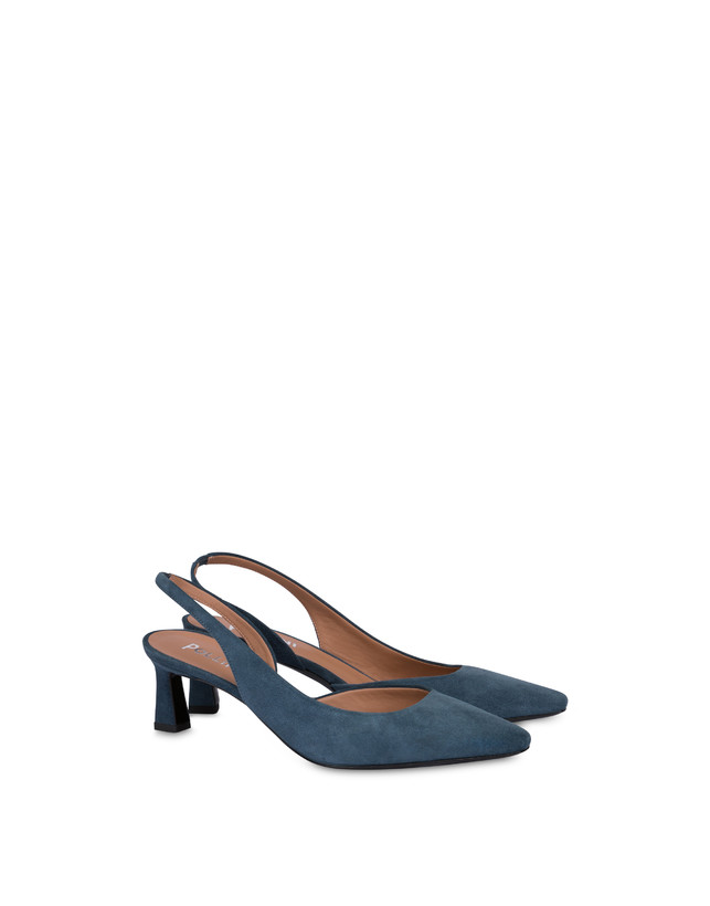 Pollini Slingback In Camoscio Sissi Maestrale Vendita