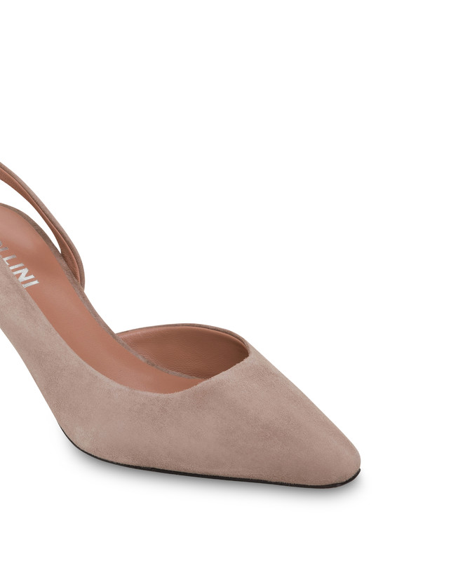 Pollini Slingback In Camoscio Sissi Sabbia Promozione