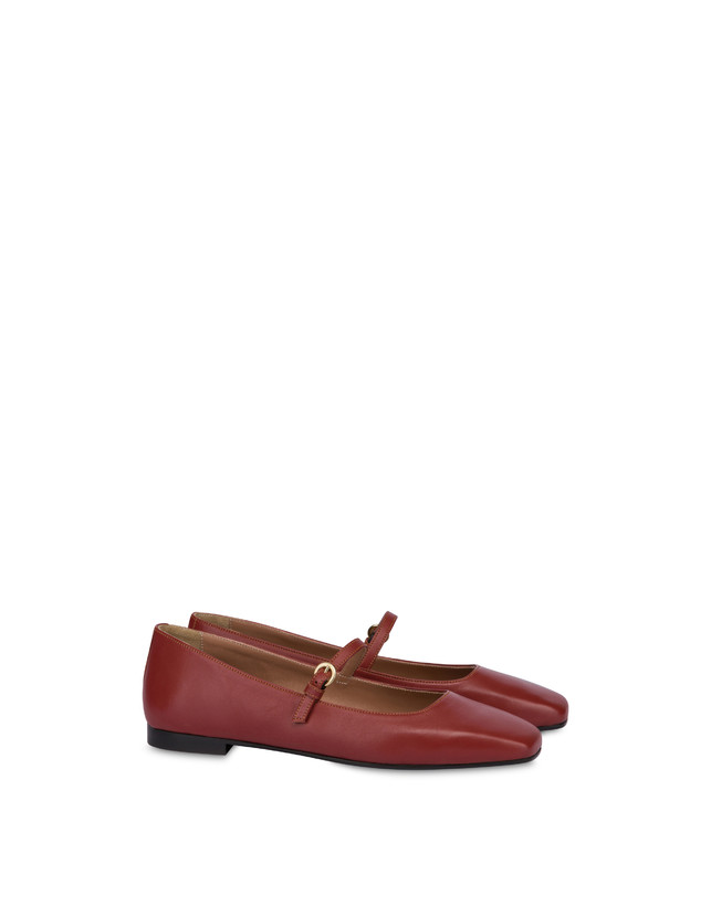 Pollini Ballerine In Nappa Nina Terracotta Acquista Ora