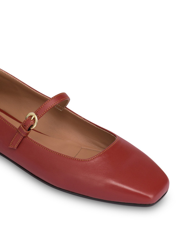 Pollini Ballerine In Nappa Nina Terracotta Acquista Ora