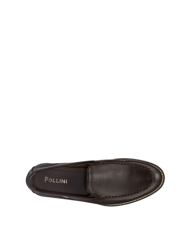 Pollini Mocassini In Vitello Green Field T.moro Prezzo Ridotto