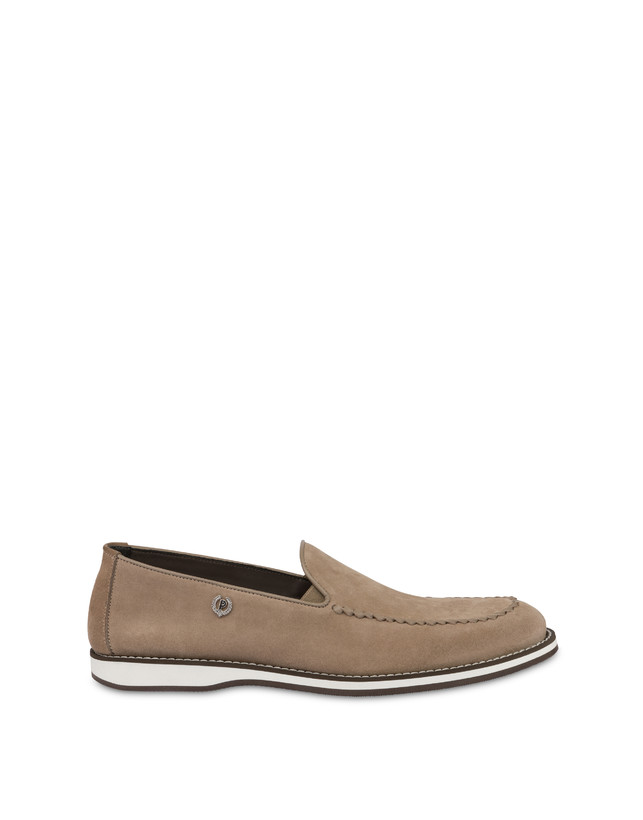 Pollini Mocassini In Crosta Green Field Beige