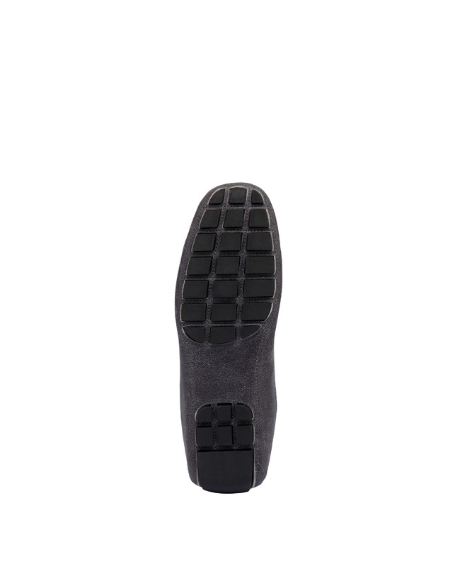 Pollini Mocassini In Capra Drivers Grafite Offerta