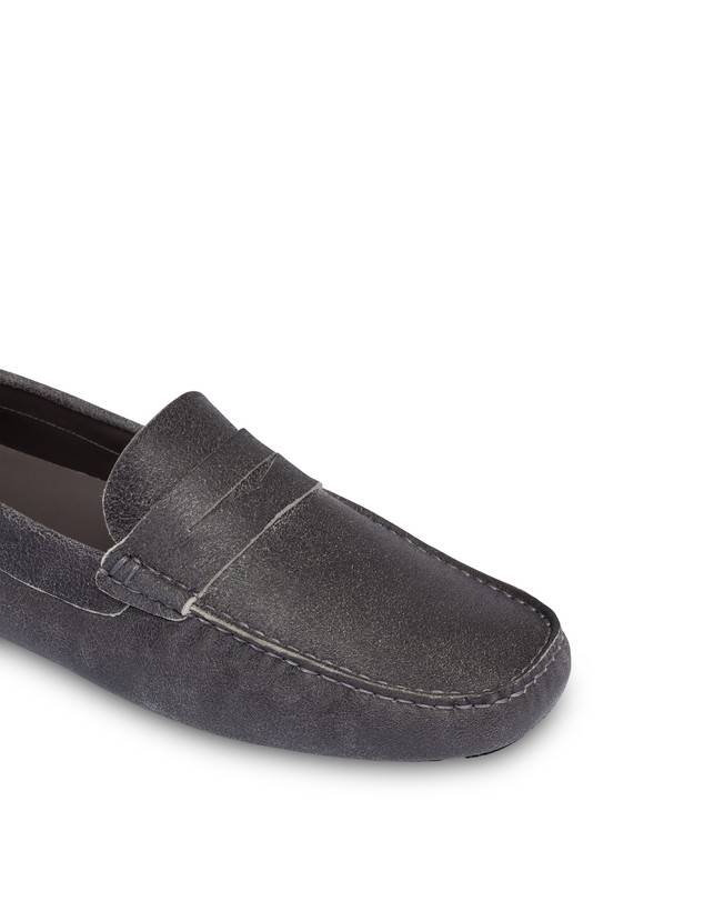 Pollini Mocassini In Capra Drivers Grafite Offerta