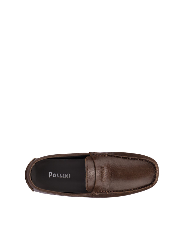 Pollini Mocassini Driver In Vitello Eazy Fango Online