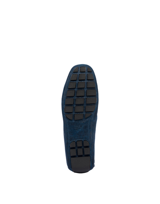 Pollini Mocassini Con Morsetto In Pelle Eazy Blu In Vendita
