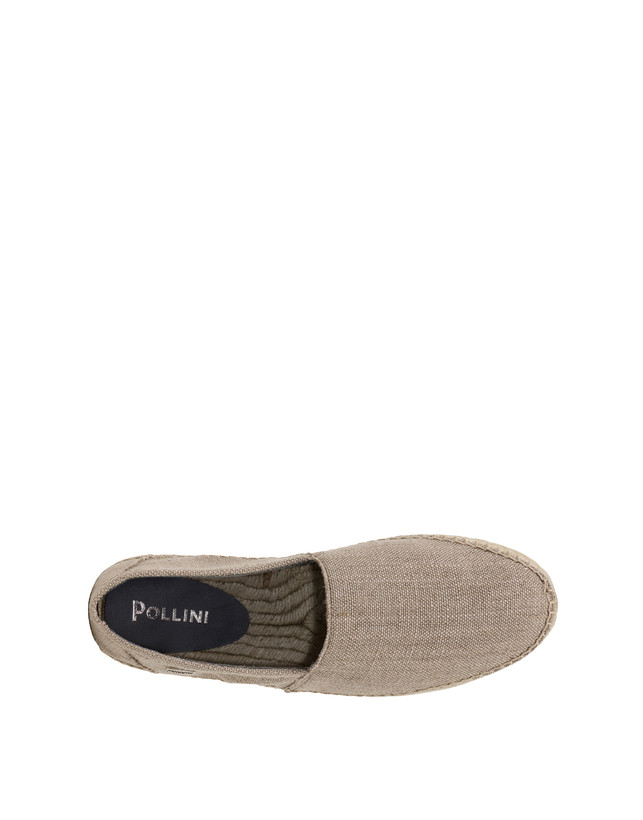 Pollini Espadrillas In Canvas E Vitello Corda Saldi