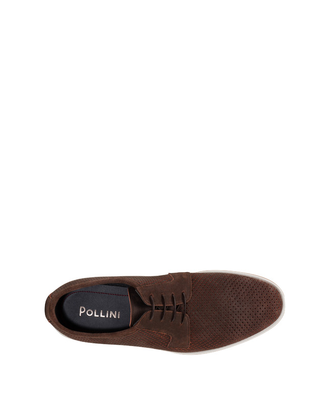 Pollini Derby In Scamosciato Traforato B-light T.moro Hotsell