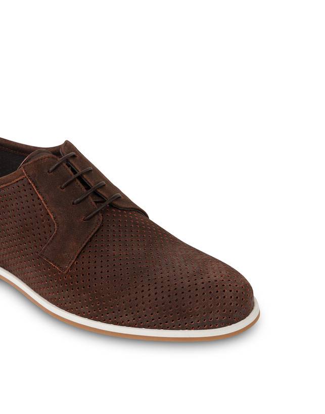 Pollini Derby In Scamosciato Traforato B-light T.moro Hotsell