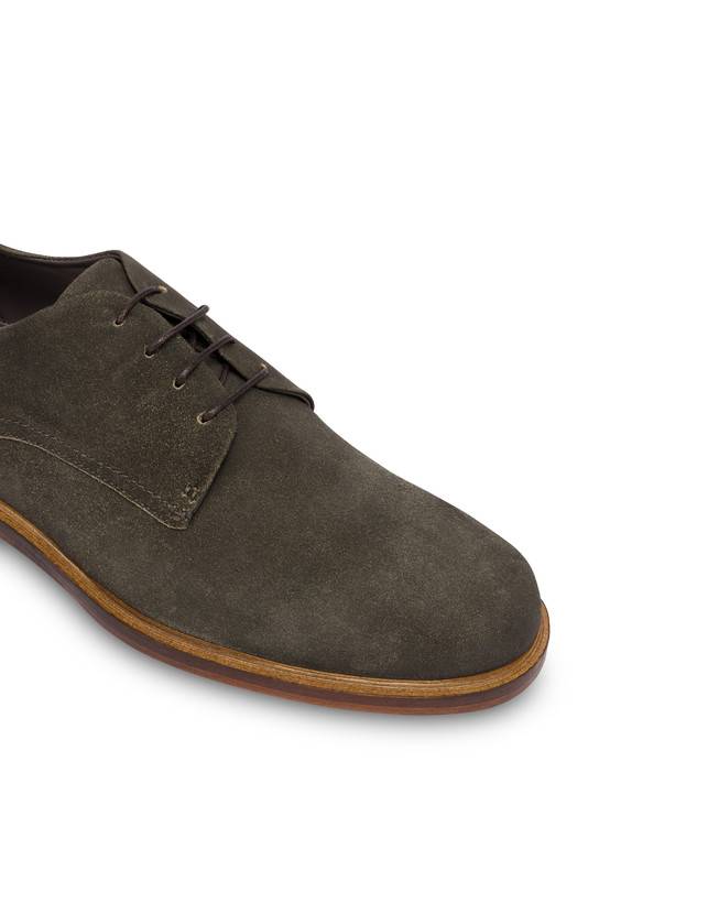 Pollini Derby In Scamosciato Classic Grafite Vendita Calda