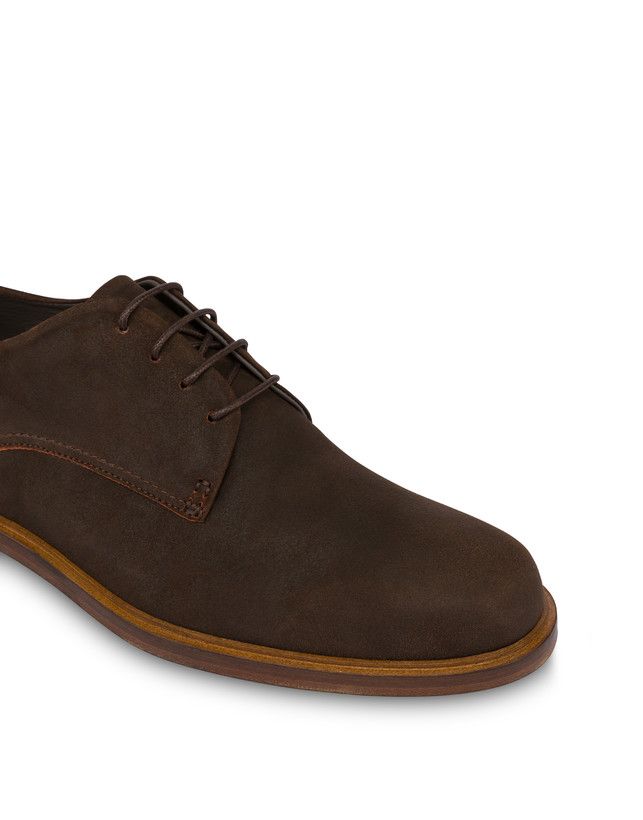 Pollini Derby In Scamosciato Classic T.moro Vendita Economica