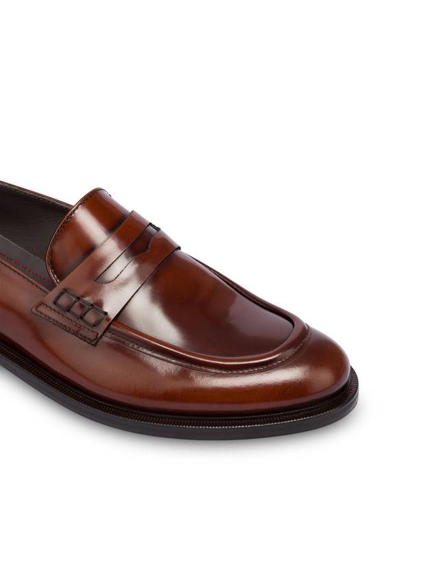 Pollini Mocassini In Vitello Abrasivato 1920 Cuoio Saldi Di Fabbrica