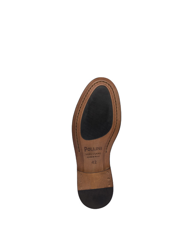 Pollini Monk Strap In Vitello 1920 Nero Negozio