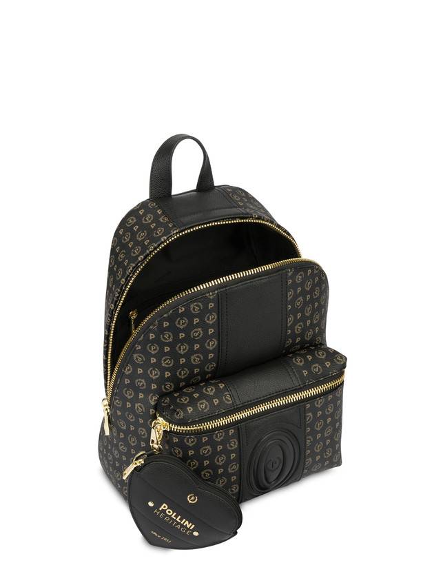 Pollini Zaino Heritage 70th Anniversary Nero/nero In Saldo