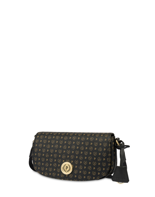 Pollini Borsa A Tracolla Heritage Pvc Nero/nero Moda
